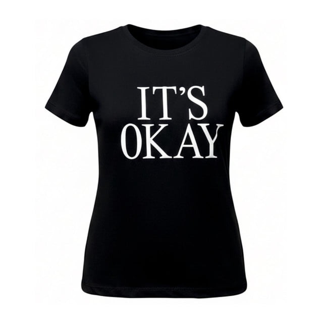 Playera George para Mujer con Bordado Negro Talla CH