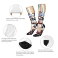 thumbnail image 3 of Masiiu Bluey Print Adult Crew socks, Comfortable Novelty Colorful Patterned, Breathable, Stylish Colorblock for Men Women, 3 of 6