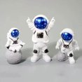 thumbnail image 2 of 3Pcs astronaut figurine cake topper outer space cake decoration astronaut model display miniature as, 2 of 5