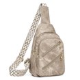 thumbnail image 3 of Bolso Informal para Mujer Pecho Vintage Diario Femenino Con Múltiples Bolsillos Cuero PU, 3 of 9