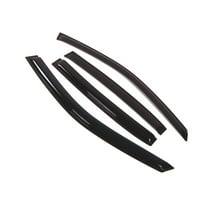 TuningPros Outside Mount Window Visor Deflector Smoke Tinted 4 Pcs Set For 2004-2007 Chevrolet Malibu