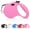 Pink, variant on Retractable Dog Leash, 16ft Dog Walking Leash for Small Dogs up to 55 lbs, Non-Slip Handle - Red
