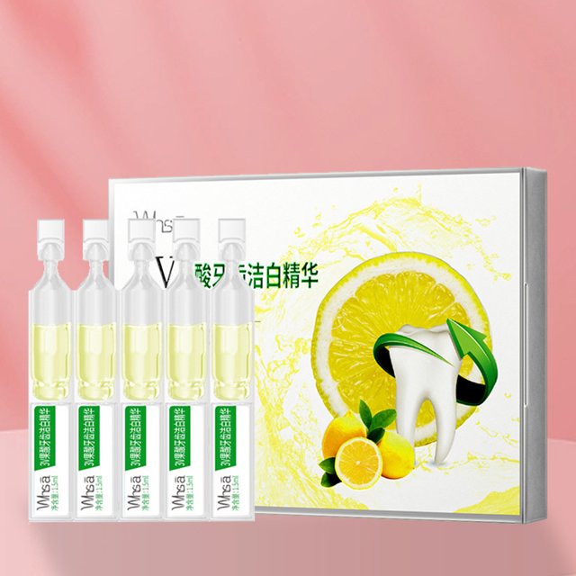 Esencia de ampolla de suero dental limpieza bucal blanqueamiento dental esencia ácido blanqueador