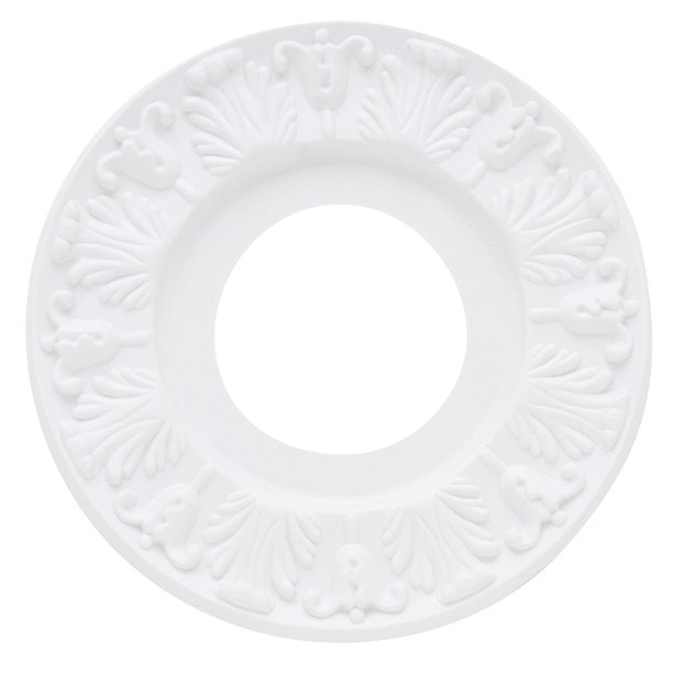 Moldura decorativa de techo Westinghouse 7702700 estilo victoriano 25 cm blanca