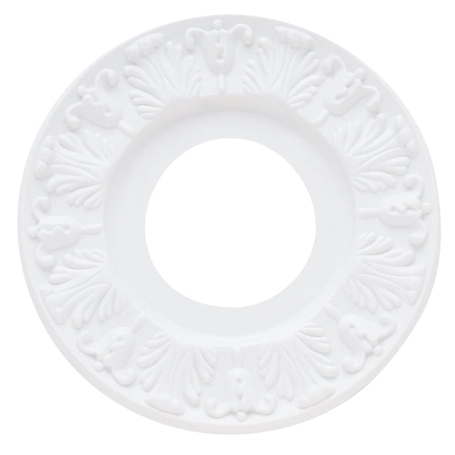 Moldura decorativa de techo Westinghouse 7702700 estilo victoriano 25 cm blanca