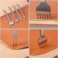 thumbnail image 4 of ABPETE Sharp Leather Pricking Iron Diamond Chisel Polished Prongs Leather Hole Punch Stitching Tools (3.0mm-1 Teeth), 4 of 7