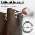 thumbnail image 2 of Outdoor Curtains for Patio Waterproof, Rustic Wood Outdoor Privacy Panels Grommet, Brown Wooden Planks Farmhouse Vintage Blackout Outside Curtains for Porch/Cabana/Pergola/Gazebo 54"x95", 2 Panels, 2 of 8