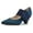 Navy, variant on Women Adorable Wide Strappy Buckled Mary Janes Kitten Low Heels Pumps Pointed Closed Toe Slip On Dress Shoes Size 14 Navy