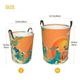 thumbnail image 5 of XMXY Round Laundry Basket Organizer, Ancient Love Myths Waterproof Collapsible Dirty Clothes Basket Laundry Hamper, Small Size, 5 of 8