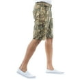thumbnail image 3 of RAW X Mens Belted 12.5" Inseam Knee Length Cargo Shorts, Desert Camo, 42, 3 of 6