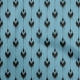 thumbnail image 1 of oneOone Cotton Flex Medium Blue Fabric Asian Ikat Craft Projects Decor Fabric Printed By The Yard 40 Inch Wide, 1 of 4