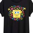 thumbnail image 3 of SpongeBob SquarePants - Spongebob Pattern - Juniors Ideal Flowy Muscle T-Shirt, 3 of 6