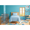 thumbnail image 2 of Juego de Sábanas Polares Individual We2 Dream Textura Polar - Uso All-Season - Ideal para dormitorios con aireacondicionado - Ajuste Perfecto hasta 30cm- Color Azul Cielo, 2 of 12