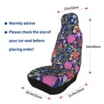 thumbnail image 4 of Yiaed Floral Print Car Seat Covers,Universal Auto Seats Protector Fits for Car,SUV Sedan,Truck,Automotive Seat Covers & Accessories(Two packs), 4 of 7