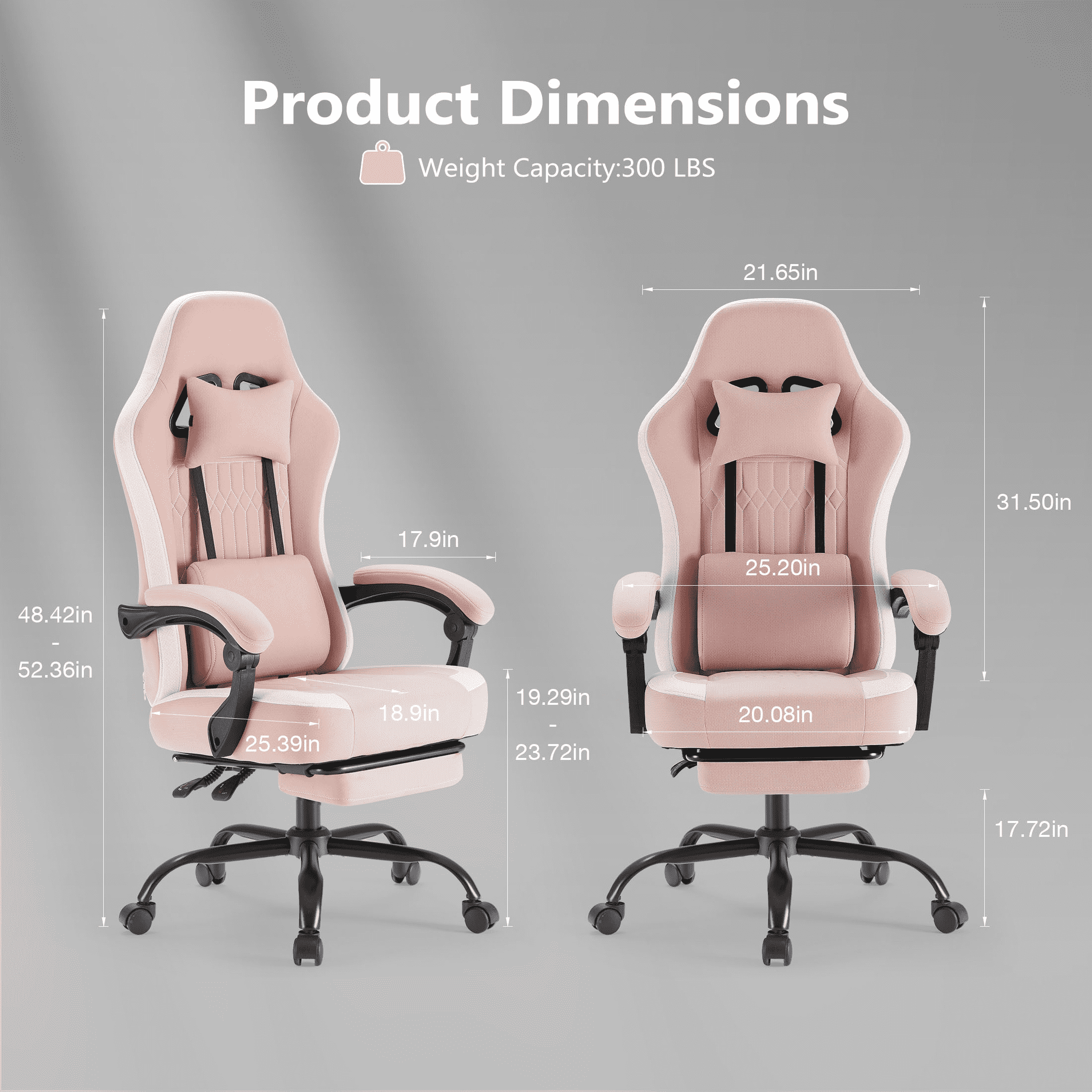 MAYEERTY Armless Criss Cross Chair, Wide Seat Office Desk Chair with Wheels, Swivel Height-Adjustable Computer Chair