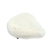 Sunlite Bicycle Fur Saddle Cover White for Cruiser Excercise Comfort Bike Seats