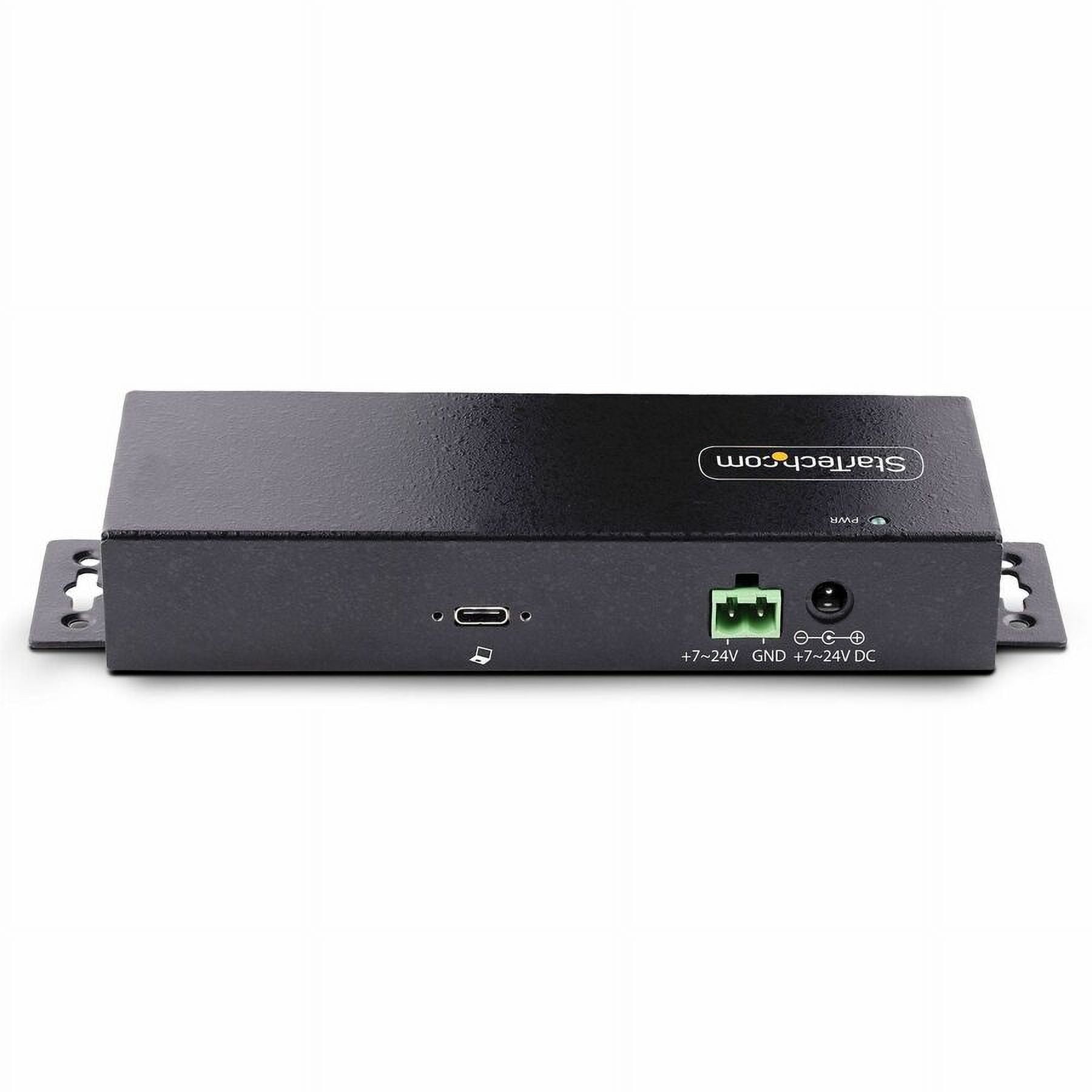 StarTech.com 7-Port Industrial USB 10Gbps Hub with Power Adapter, Mountable, 5x USB-A and 2x USB-C Downstream Ports, ESD Protection, TAA