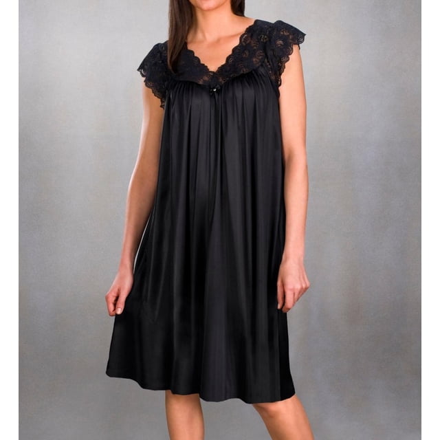 Robe Silhouette Shadowline 36737 pour Femme (Noir P)