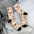 thumbnail image 5 of Rateoe Beagle Dog On Brown for Women Casual Calf Socks - Cute Crew Socks - Thin Soft Above Ankle Socks Size 5-11, 5 of 6