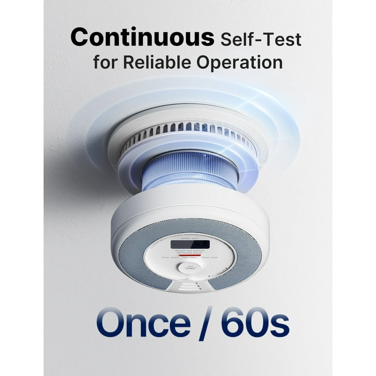 X-Sense Wireless Smoke Detector Carbon Monoxide Detector Combo 10