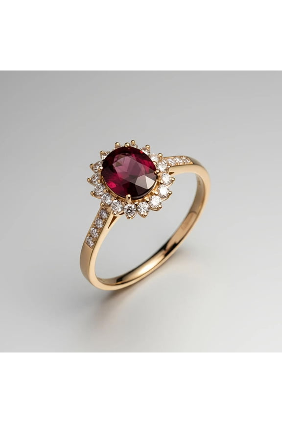 Natural Ruby Gemstone Ring Woman And Mens Birthstone Gift Ring Promise Ring