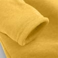 thumbnail image 6 of Duoif Fall Sweatshirts for Women, Women's Mock Neck Thermal Shirt - Winter Lined Fleece Pullover Womens Sweatshirt Light Yellow XXXL, 6 of 7