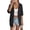 Black, variant on Cardigan Sweaters for Women Open Front Cropped Crochet Beach Cover Ups Khaki M