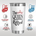 thumbnail image 3 of The Queen Has Retired Gifts for Women - Thoughtful Best Retirement Gifts for Coworkers - Happy Retirement - Going Away Farewell Gifts for Friends, Coworker Leaving - 20oz Retirement Tumbler, 3 of 6