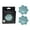Blue, variant on Hollywood Reusable Nipple Covers for Women, Silicone Adhesive Nipple Petal Covers, One Size (Black)