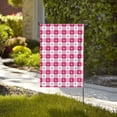 thumbnail image 4 of Wukai Plaid Heart Garden Flags Double Sided Welcome Garden Yard House Flags Outside Outdoor House (Only Flag), 4 of 8
