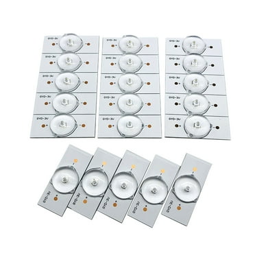 Arealer 20 Pcs Perles de Lampe 3V avec Lentille Optique Filtre pour Téléviseur LED 32-65 Bande Lumineuse Accessoires