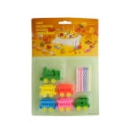 Toy Train Cake Decoration with Candles (Available in a pack of 24)