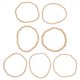 thumbnail image 1 of Juego de 7 pulseras de cuentas elásticas apilables multicapa, gruesas y con bolas de cuentas elásticas, joyería, 1 of 7