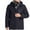 Black, variant on Herrnalise Men's Three Charging Intelligent Heating Cotton Padded Jacket Hooded Pocket Zipper Solid Fashion Leisure Travel Heating Charge Jacket Blue
