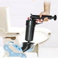 thumbnail image 3 of Btidfty Pneumatic Pipe Plungers High Manual Sink Plunger for Bathroom (Black), 3 of 9