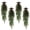 E, variant on 4 Pack 24 Inch Christmas Teardrop Wreaths with Rustic Velvet Ribbon Bow, Artificial Greenery Door Wall Decor for Porch Mantel Holiday Decoration