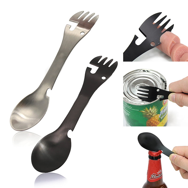 Spoon 5in1 Fork Stainless Steel Spork Cutlery Utensil Combo Kitchen Picnic Tool
