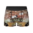 thumbnail image 2 of Ropa interior para hombre, bóxer de seda con diseño de gatos de batalla, calzoncillos para hombre, bragas para hombre, bóxers cortos, 2 of 5
