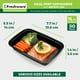 thumbnail image 4 of Contenedores de preparación de comidas Freshware [paquete de 50] Contenedores de almacenamiento de alimentos de 1 compartimento con tapas, caja Bento, sin BPA, apilables, aptos para microondas/lavavaj, 4 of 5
