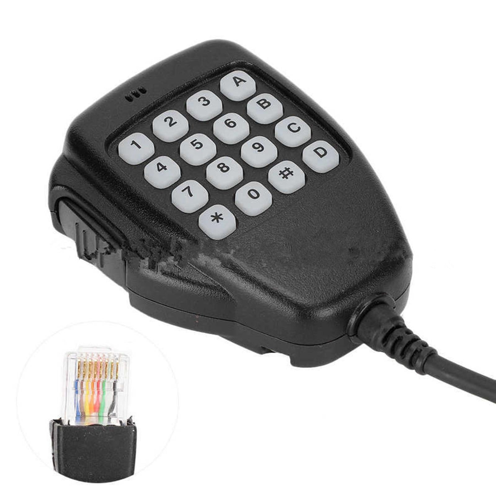 NATEFEMIN Quality HM-118TN Remote Mic for ICOM Models - IC-706, IC-208H, etc. Illuminated
