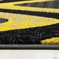 thumbnail image 6 of Handcraft Rugs - Yellow/Gray/Silver/Black/Abstract Area Rug Modern Contemporary Zigzag Crisscross Wave Design, 6 of 8