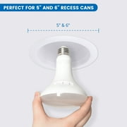 Great Value BR30 LED Floodlight Bulbs, 10W 65W Equivalent, Adjustable Color Temperature, E26 Medium Base, Dimmable, 8 Pack