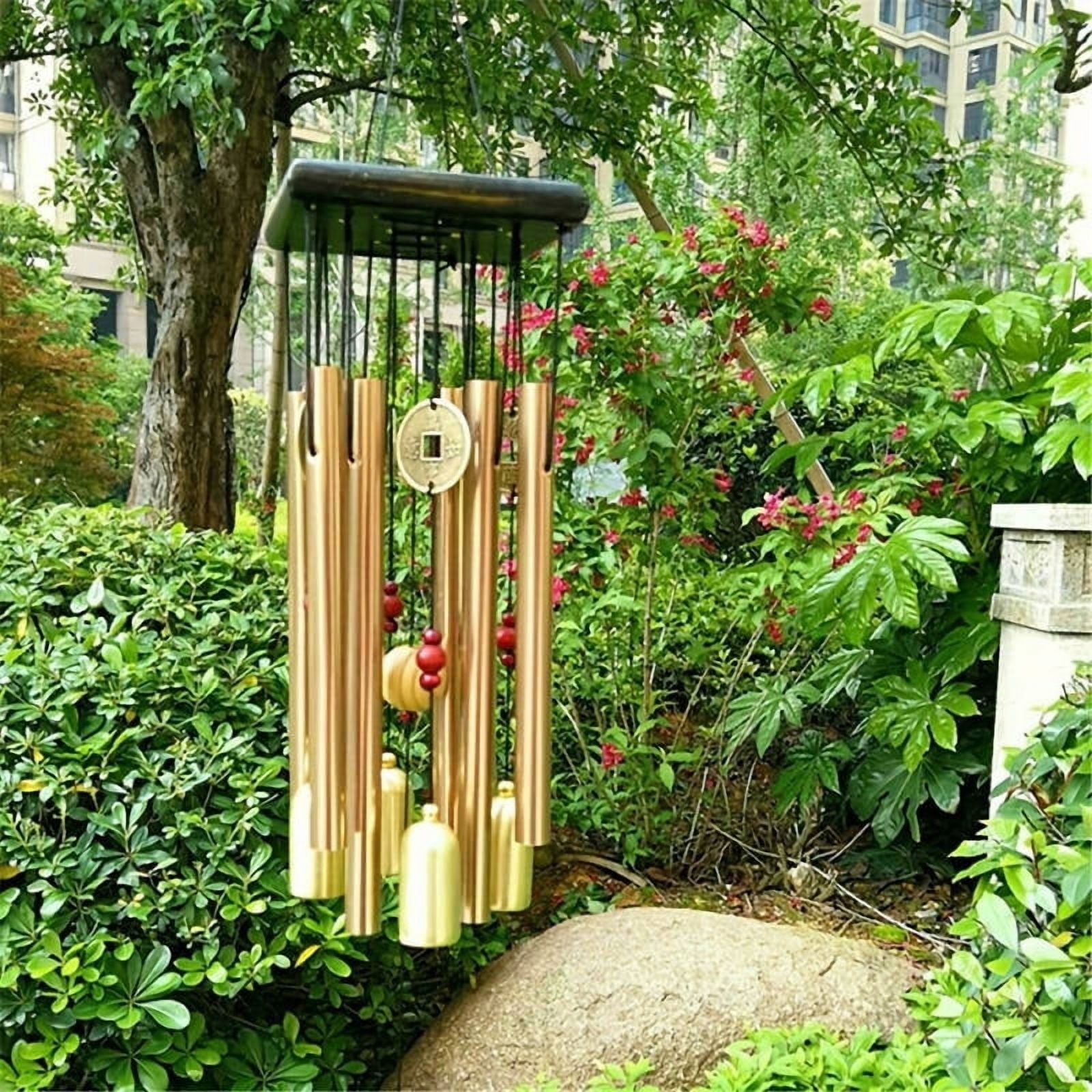 8 Pipe 4 Pencil Bell Wind Chimes for Positive Energy for Balcony Bedroom with Sweet Sound | 24 Inch Long