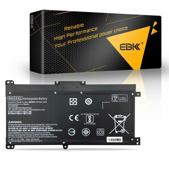 BK03XL Battery for HP Pavilion X360 2 in 1 notebook 14-ba 14m-ba series: 14m-ba011dx 14m-ba013dx 14m-ba015dx 14m-ba114dx 14-ba253cl 14-ba125cl 14-ba175nr 916366-421 541 916811-855 HSTNN-LB7S UB7G