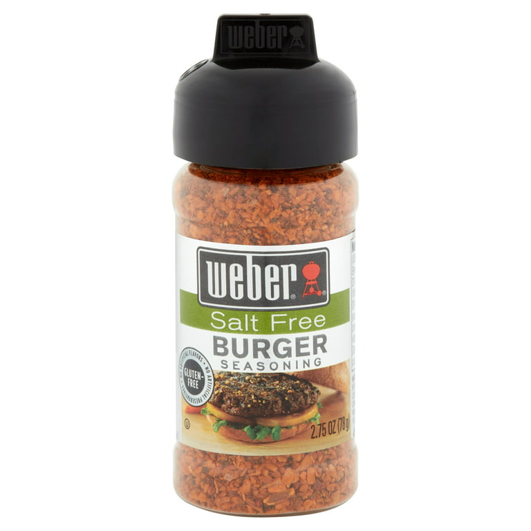  Weber Salt Free Seasoning Variety (3-Pack) - Steak (2.50 oz),  Chicken (2.50 oz), Burger (2.75 oz) : Grocery & Gourmet Food