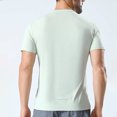 thumbnail image 4 of Xihbxyly Mens Shirts Quick Dry Gym Tshirts Crew Neck Short Sleeve Soft Fitted Tees Mens Dress Shirts Solid Loose Fit Casual Tops Casual for Running, 4 of 7