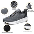 thumbnail image 4 of YHOON Mens Running Shoes Lightweight Breathable Running Shoes Non Slip Athletic Fashion Tennis Sneakers Black Grey Size 11, 4 of 7