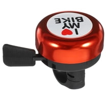 KONTONTY Bike Bell for 22MM Handlebar, Aluminum and Plastic Red Warning Bell, Car Accessory with Clear Crisp Tone