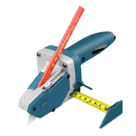 Gypsum Board Cutting Artifact with Tools for Mark Cut Plywood