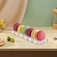 thumbnail image 5 of Expositor rectangular de 22 cm para macarrones y galletas, ideal para postres, cupcakes, bodas, pan, galletas y cumpleaños. s202412246186, 5 of 5